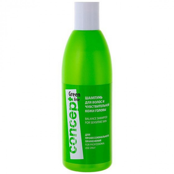 Concept Green Line Balance Shampoo For Sensitive Skin - Шампунь для чутливої ​​шкіри голови