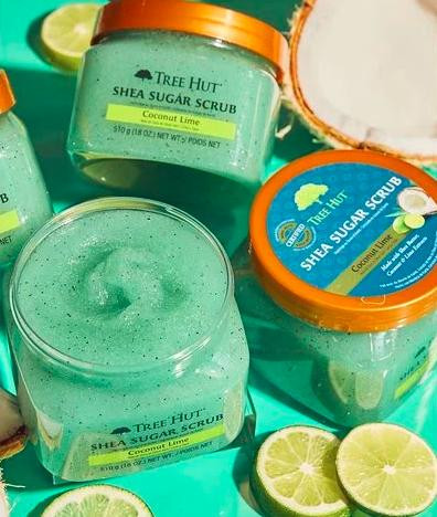 Tree Hut Shea Sugar Scrub Coconut Lime - Скраб для тіла з екстрактом лайма - 1