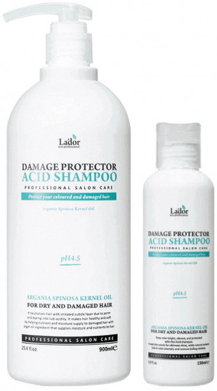 La'dor Damage Protector Acid Shampoo, pH 4.5 - Захисний шампунь для пошкодженого та сухого волосся - 1