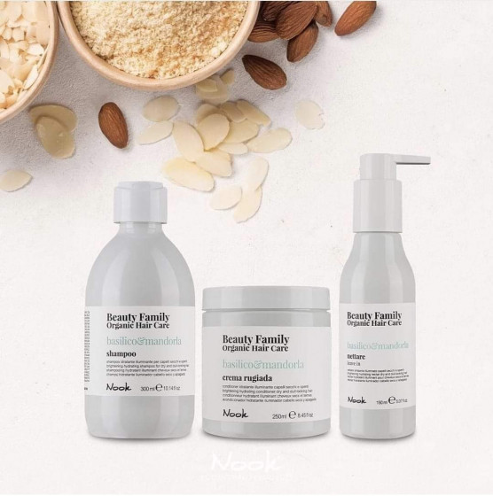 Nook Beauty Family Organic Basilico & Mandorla Crema Rugiada - Кондиціонер "Яскравість, Зволоження і Блиск "для сухого, тьмяного волосся - 2