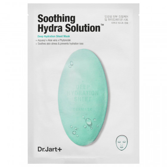 Dr.Jart+ Dermask Water Jet Soothing Hydra Solution - Зволожуюча тканинна маска для обличчя