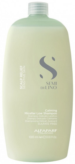 Alfaparf Milano Semi di Lino Scalp Calming Micellar Low Shampoo - Заспокійливий шампунь для волосся "Комфорт"