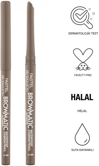 Pastel BrowMatic Automatic Eyebrow Pencil - Автоматичний водостійкий олівець для брів - 3