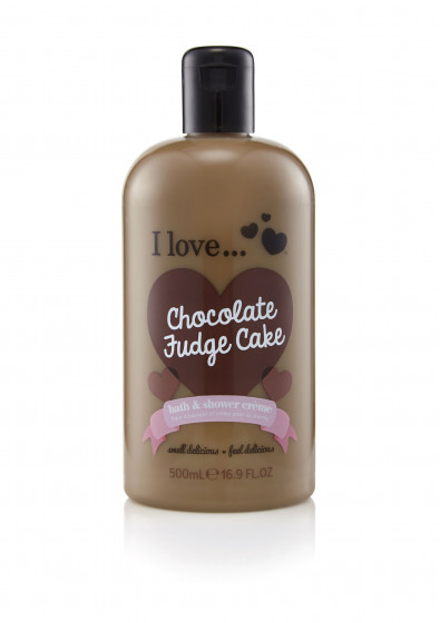 I Love Chocolate Fudge Cake Bath & Shower Creme - Крем для ванни і душу "Шоколадне тістечко"