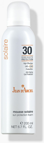 Jean D'Arcel Mousse Solaire SPF30 - Сонцезахисний мус з екстрактом білого чаю та вітаміном Е