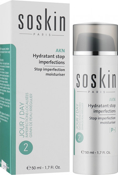 Soskin Akn Stop Imperfection Moisturiser - Зволожуючий крем для проблемної шкіри обличчя - 1