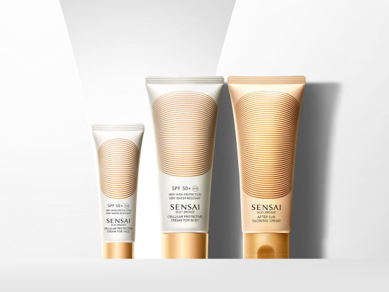 Kanebo Sensai Silky Bronze Cellular Protective Cream For Body SPF50+ - Сонцезахисний крем для тіла - 4