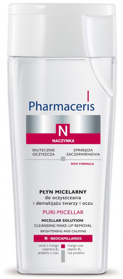 Pharmaceris N Puri-Micellar Cleansing Make-up Removal - Міцелярна вода для очищення шкіри обличчя і очей - 1