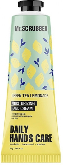 Mr.Scrubber Moisturizing Hand Cream "Green Tea Lemonade" - Парфумований зволожуючий крем для рук