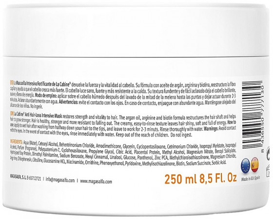 La Cabine Anti-Hair Loss Intensive Mask - Маска проти випадання волосся - 2