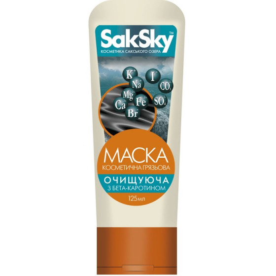 SakSky - Маска косметична грязьова Очищаюча з бета-каротином