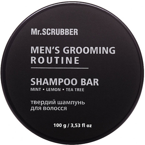 Mr.Scrubber Men's Grooming Routine Shampoo Bar - Твердий шампунь для волосся
