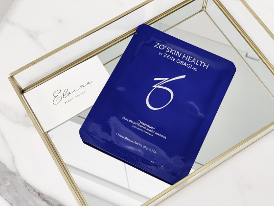 Zein Obagi ZO Skin Health Ossential Skin Brightening Sheet Masque - Освітлююча маска для обличчя - 2