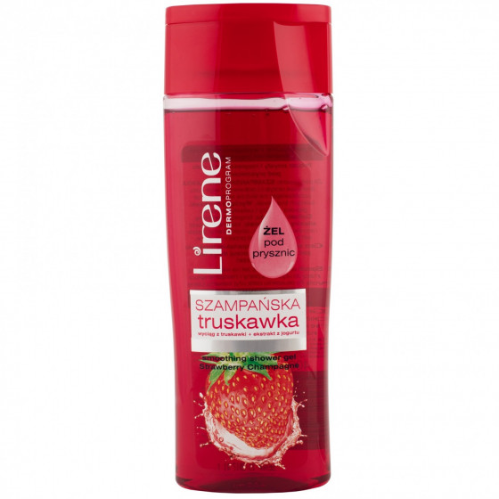 Lirene Smoothing Shower Gel Strawberry Champagne - Гель для душа розгладжуючий «Солодка полуниця»