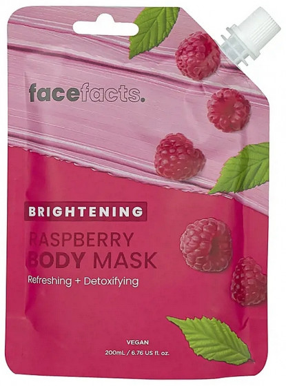 Face Facts Brightening Raspberry Body Mask - Освітлююча маска для тіла "Малина"