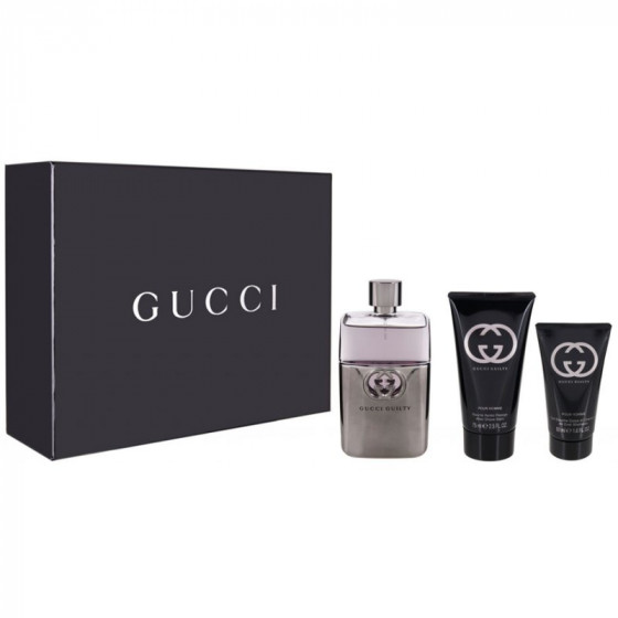 Gucci Guilty Pour Homme - Подарунковий набір (EDT90 + S/G50 + AFSH75)