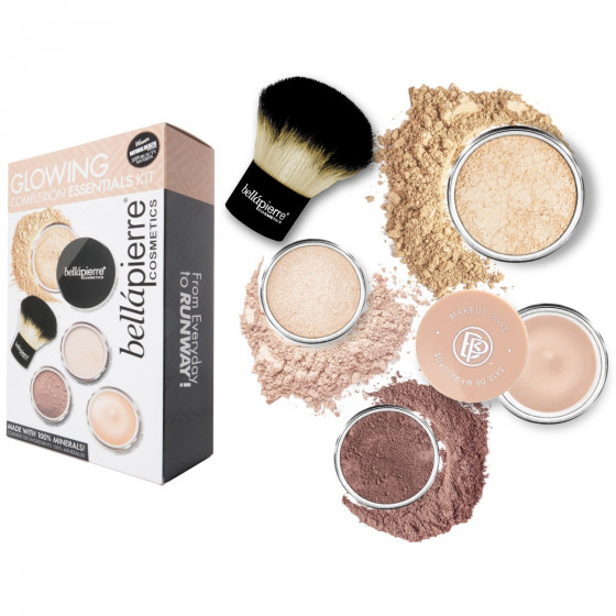 Bellapierre Glowing Complexion Essentials Kit - Набор для макіяжу з ефектом сяйва шкіри Medium - 1