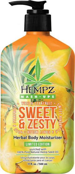 Hempz Mash-Ups Sweet & Zesty Herbal Body Moisturizer - Молочко для тіла "Ананас-Диня-Юзу-Карамболь"