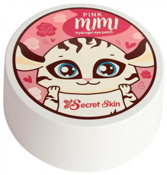 Secret Skin Pink Mimi Hydrogel Eye Patch - Гідрогелеві патчі для очей з дамаською трояндою - 1