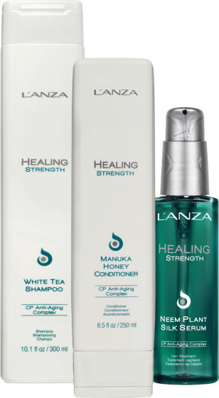 L'anza Healing Strength Holiday Trio Box - Подарунковий набір для волосся - 1