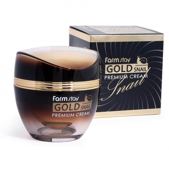 FarmStay Gold Snail Premium Cream - Преміальний крем з золотом і муцином равлика - 2