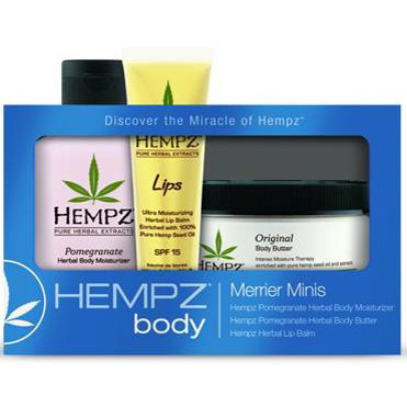 Hempz Merrier Minis Pomegranate Moisturizer - Набір Merrier Minis гранатовий