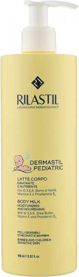 Rilastil Dermastil Pediatric Body Milk - Дитяче зволожуюче молочко для тіла