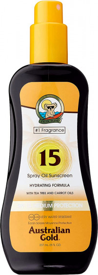 Australian Gold Spray Oil Sunscreen Carrot Oil SPF 15 - Масло-спрей для засмаги