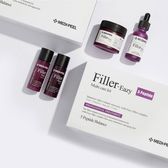 Medi Peel Filler-Eazy 5 Peptide Multi Care Kit - Антивіковий набір для пружності шкіри обличчя з пептидами - 2