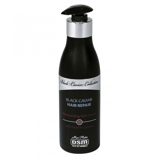 Mon Platin DSM Black Caviar Moisturizing Hair Cream Repair - Поновлюючий зволожуючий крем для волосся з екстрактом чорної ікри і вітамінними капсулами