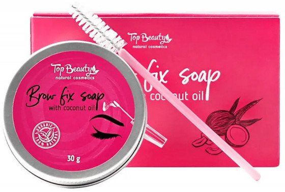 Top Beauty Brow Fix Soap - Мило-фіксатор для брів з кокосовою олією