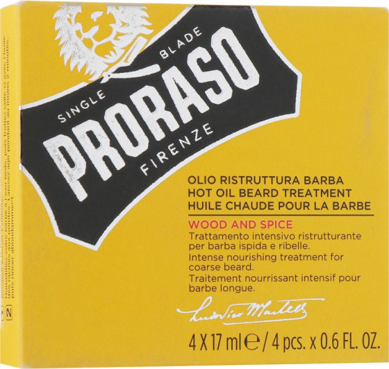 Proraso Wood and Spice Hot Oil Beard Treatment - Розігріваюча олія для бороди - 1