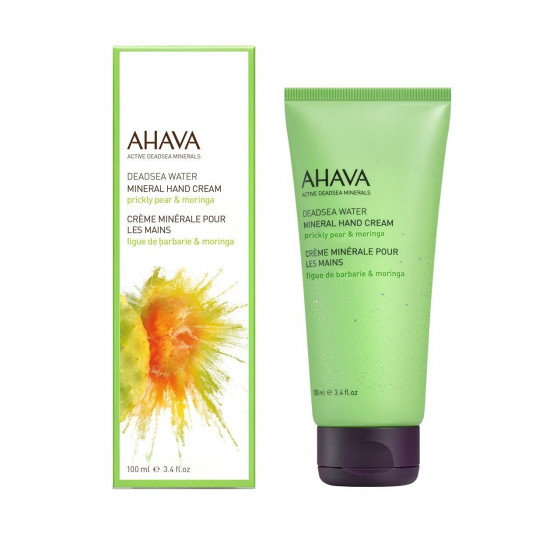 Ahava Mineral Hand Cream Prickly pear & moringa - Крем для рук мінеральний "Колюча груша & Морінга"