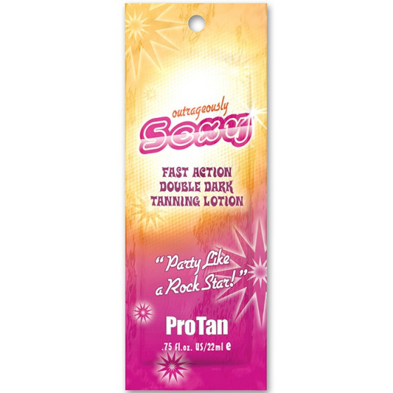 Pro Tan Outrageously Sexy Fast Action Double Dark Tanning Lotion - Лосьйон для засмаги з бронзаторами