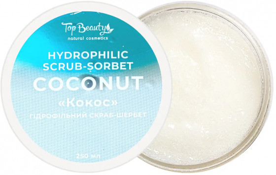 Top Beauty Hydrophilic Scrub-sorbet "Coconut" - Гідрофільний скраб-щербет для тіла "Кокос" - 1