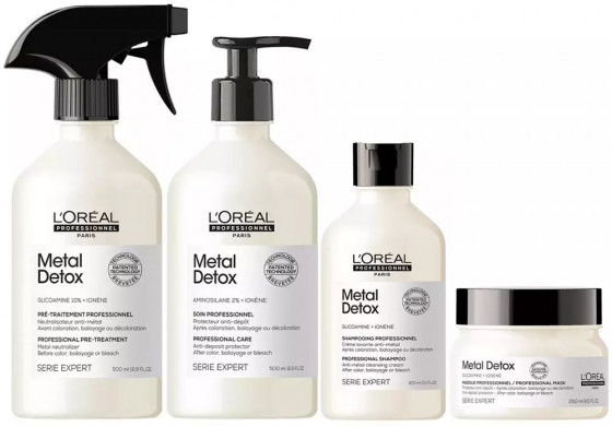 L'Oreal Professionnel Serie Expert Metal Detox Shampoo - Шампунь для запобігання металевих накопичень у волоссі після фарбування та освітлення - 4