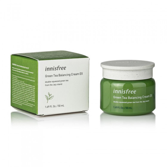 Innisfree Green Tea Balancing Cream - Крем для обличчя з екстрактом зеленого чаю - 1