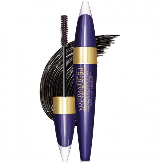 Keenwell Pack Volum Lash Mascara 3X1 + Minigloss Set - Туш для об'єму вій + Набір міні-блисків - 1