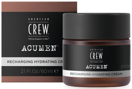 American Crew Acumen Recharging Hydrating Cream - Зволожуючий крем для обличчя