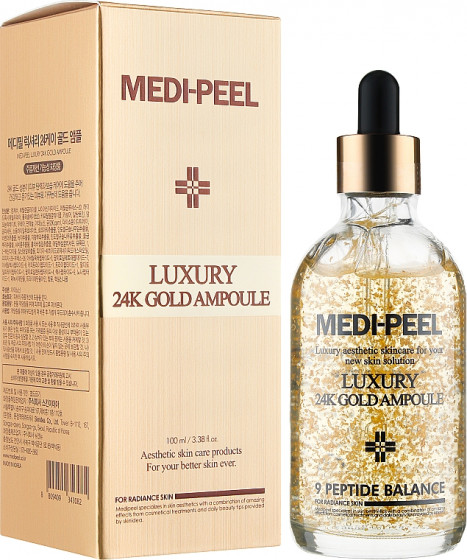 Medi Peel Luxury 24K Gold Ampoule - Сироватка для обличчя з золотом для еластичності шкіри - 1