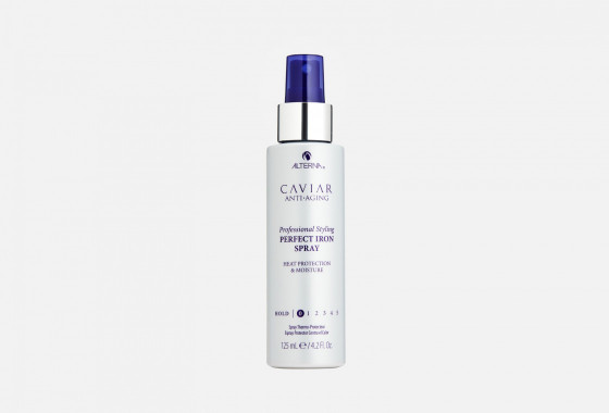 Alterna Caviar Anti-Aging Professional Styling Perfect Iron Spray - Термозахисний зволожуючий спрей для випрямлення волосся з екстрактом чорної ікри - 1