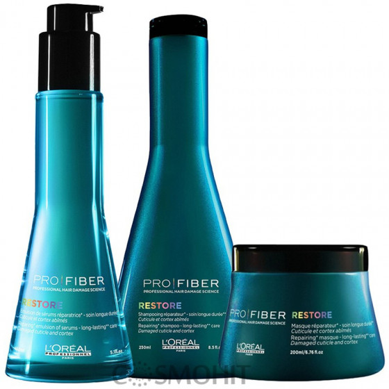 L’Oreal Professionnel Pro Fiber Restore Emulsion - Емульсія для відновлення пошкодженого волосся - 1