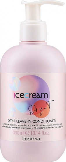 Inebrya Ice Cream Dry-T Leave-In Conditioner - Живильний незмивний кондиціонер для волосся