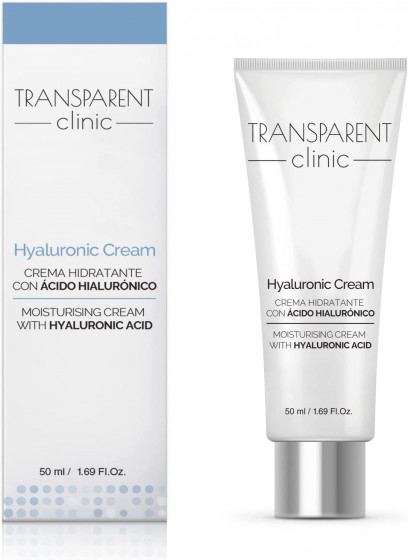 Transparent Clinic Hyaluronic Cream - Зволожуючий крем для обличчя з гіалуроновою кислотою