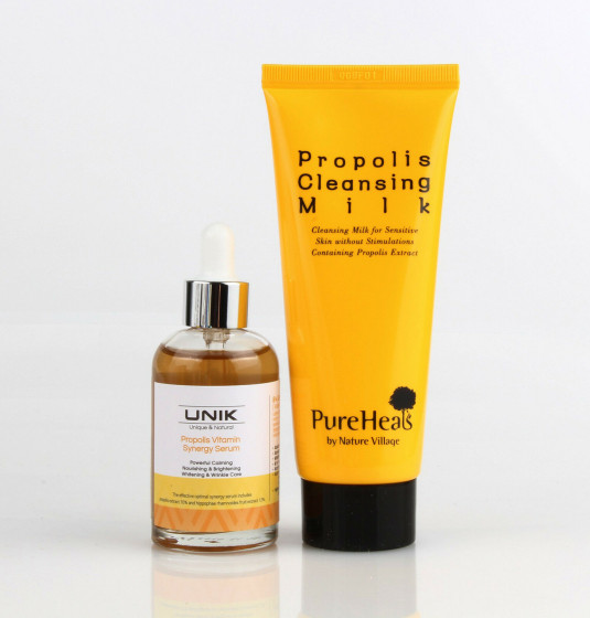 PureHeal's Propolis Cleansing Milk - Очищуюче молочко з екстрактом прополісу для чутливої ​​шкіри - 1