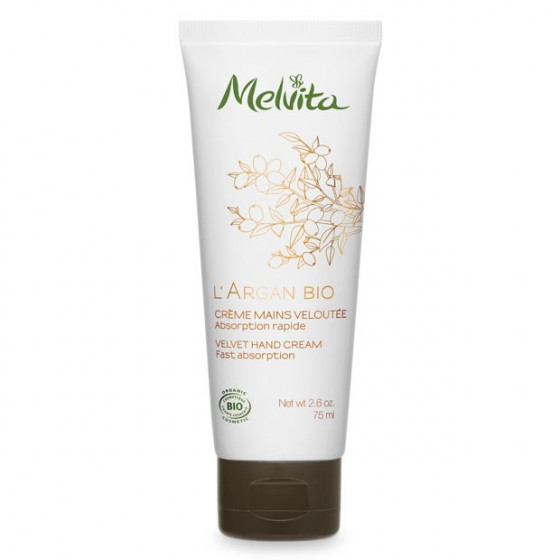 Melvita L'Argan Bio Velvet Hand Cream 30 мл - Ніжний крем для рук з аргановою олією