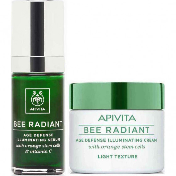 Apivita Bee Radiant Age Defense Illuminating Serum - Сироватка для сяйва і захисту шкіри від передчасного старіння зі стовбуровими клітинами апельсина - 2