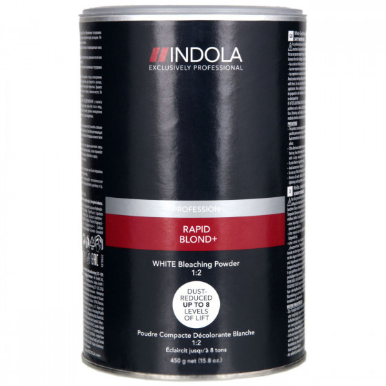 Indola Profession Rapid Blond+ White Dust-Free Powder - Беспылевой освітлюючий порошок білий