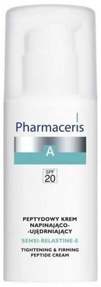 Pharmaceris A Sensi-Relastine-E Tightening and Firming Peptide Cream SPF20 - Зміцнюючий пептидний крем для обличчя проти зморшок