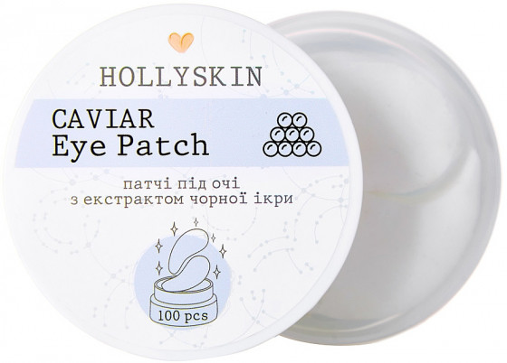 Hollyskin Black Caviar Eye Patch - Тканинні патчі під очі з чорною ікрою